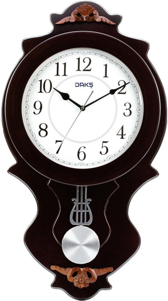 Vertical Wooden Pendulum Wall Clock – Elegant Design