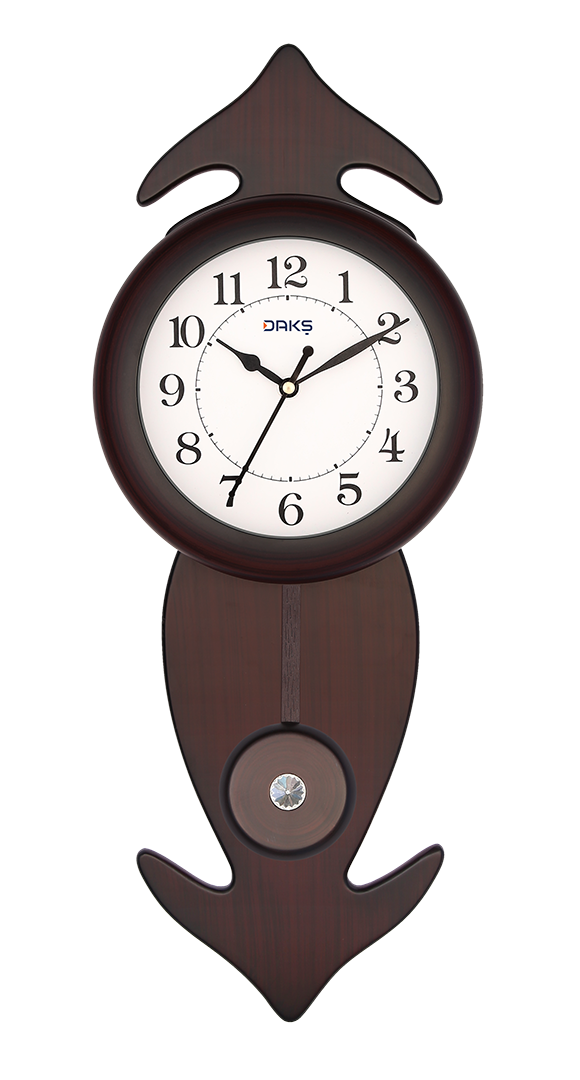 Vertical Wooden Pendulum Wall Clock – Elegant Design