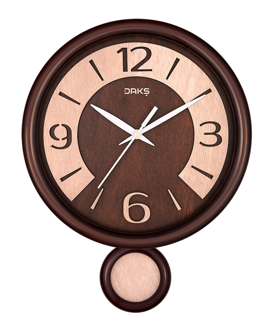 Vertical Wooden Pendulum Wall Clock – Elegant Design