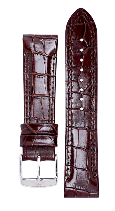 Full Padded Calf Leather Watch Strap