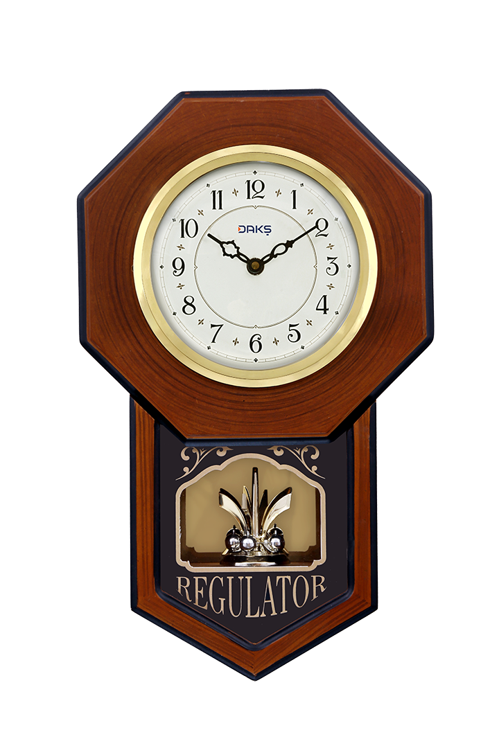 Vertical Wooden Pendulum Wall Clock – Elegant Design