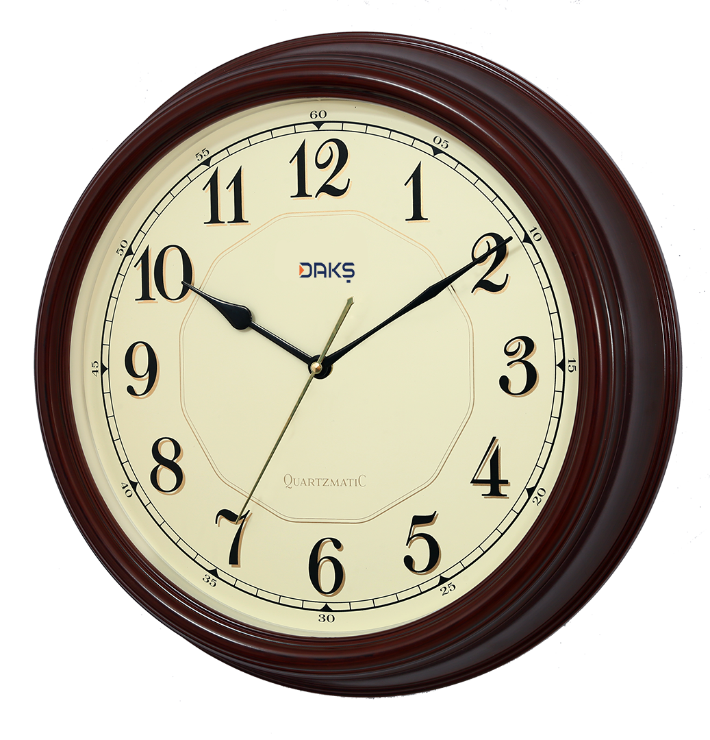 Plastic Office Wall Clock – Round Design with Flat Glass, Durable & Stylish