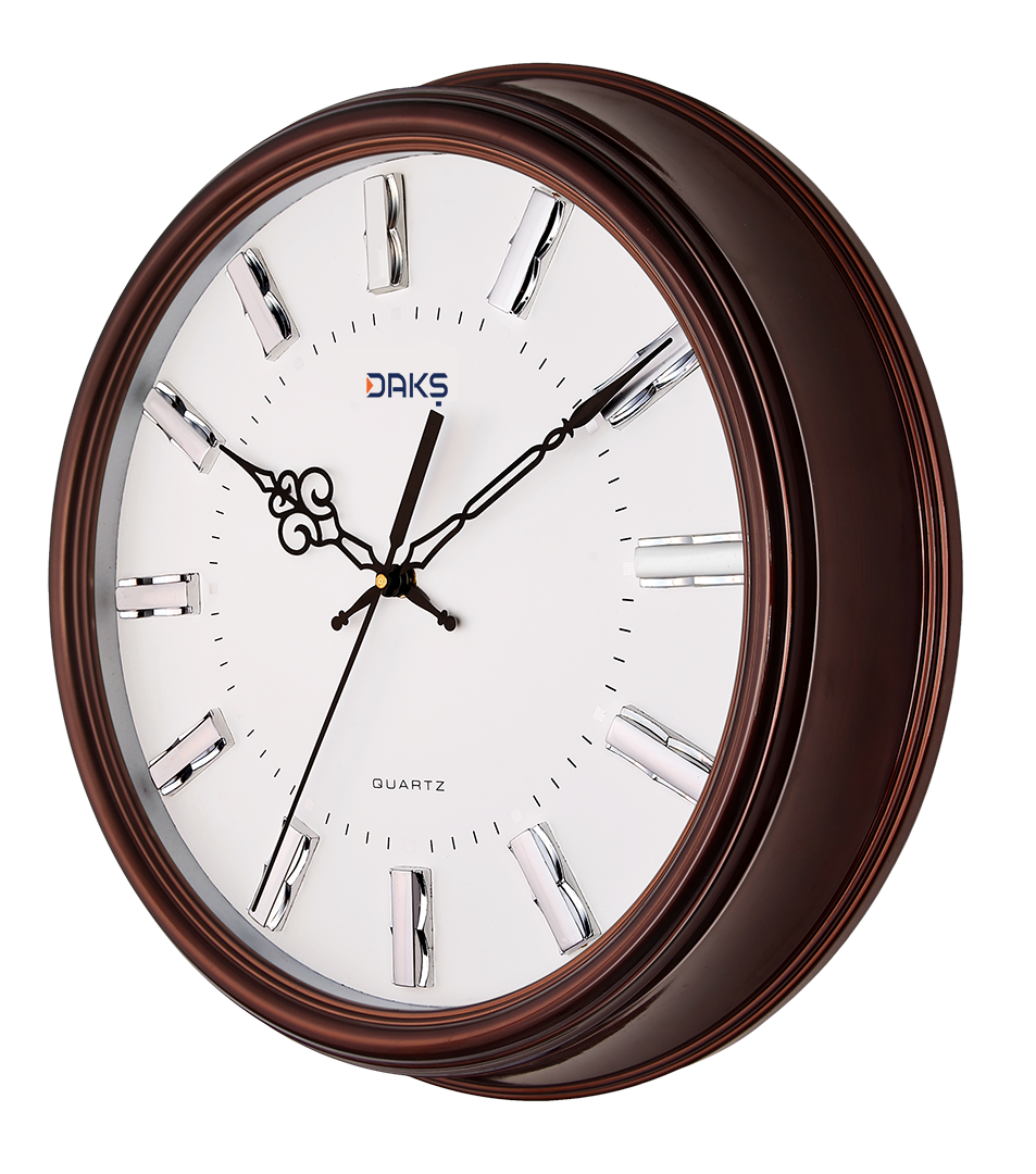 Plastic Office Wall Clock – Round Design with Flat Glass, Durable & Stylish
