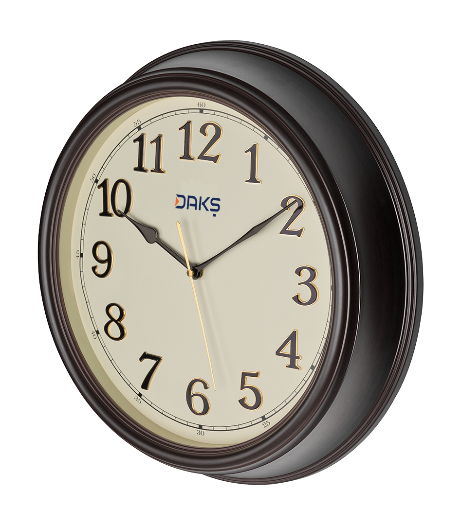 Plastic Office Wall Clock – Round Design with Flat Glass, Durable & Stylish