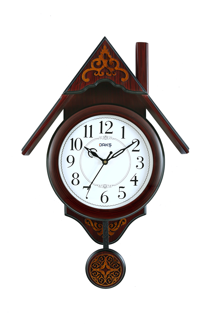 Vertical Wooden Pendulum Wall Clock – Elegant Design