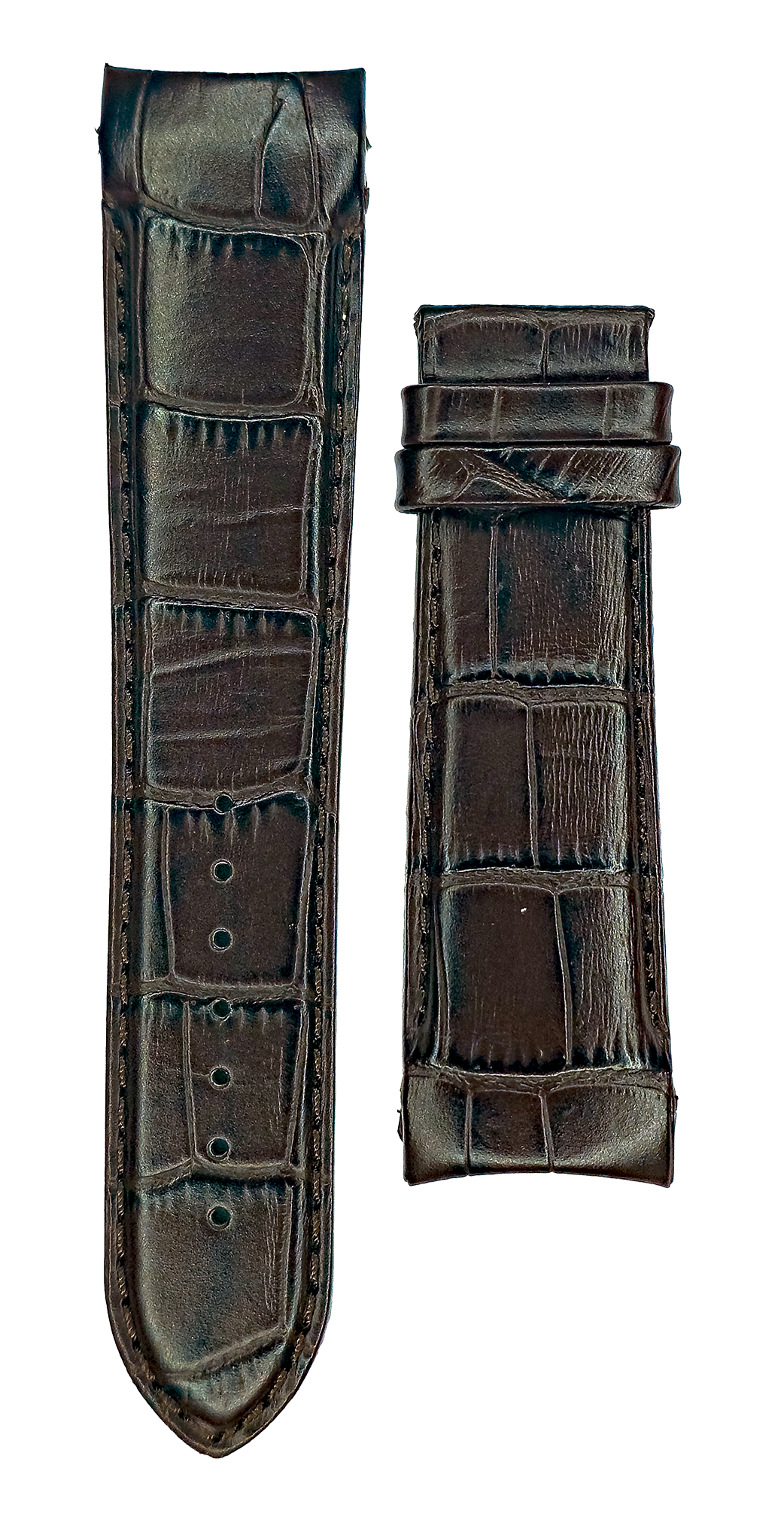 Half Padded Genuine Leather Watch Straps - Special Sizes.
