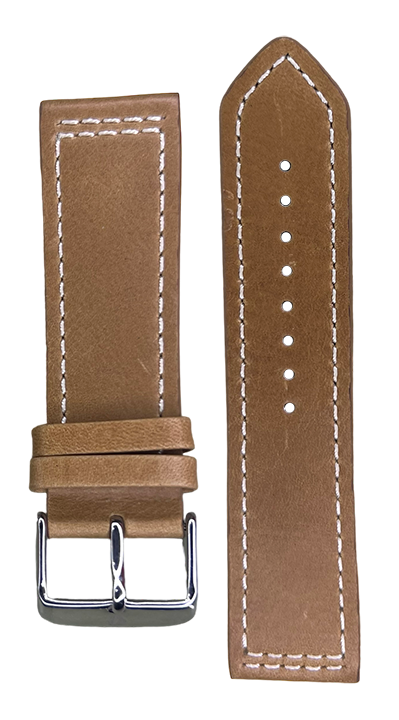 Stitched PU Leather Watch Strap – Cut Edge