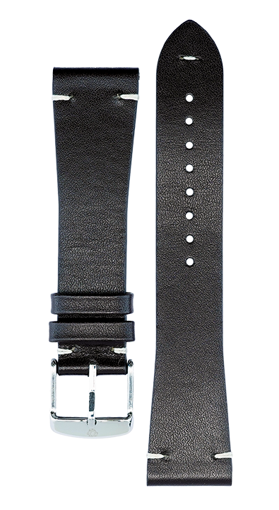 Side Lock Leather Watch Strap – Flat Remborde, Quick Release