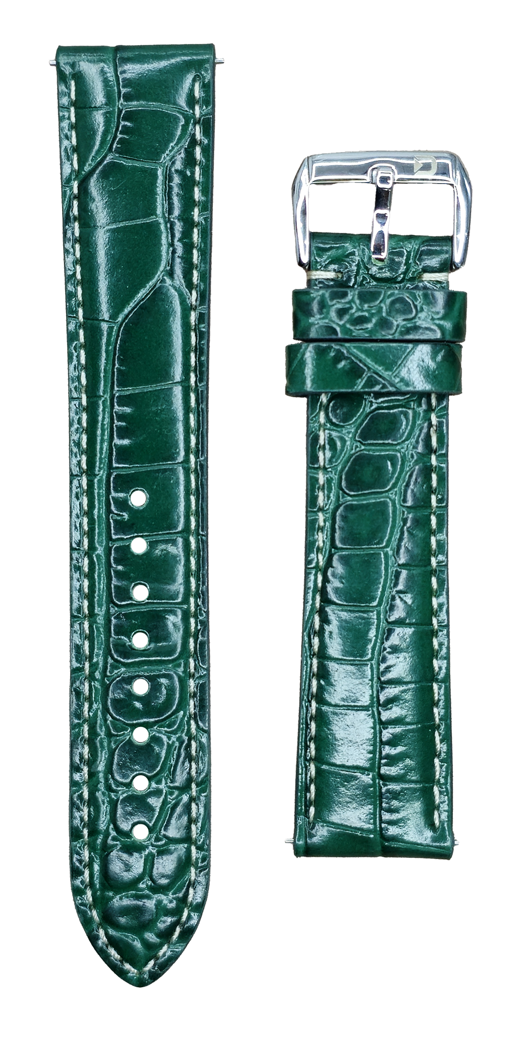 Full Padded PU Leather Watch Strap
