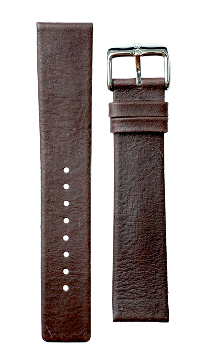 Flat Remborde Leather Watch Strap -GL