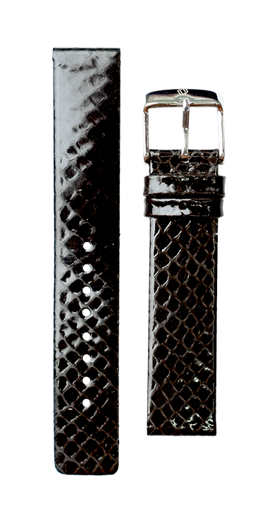 Flat Remborde Leather Watch Strap -GL