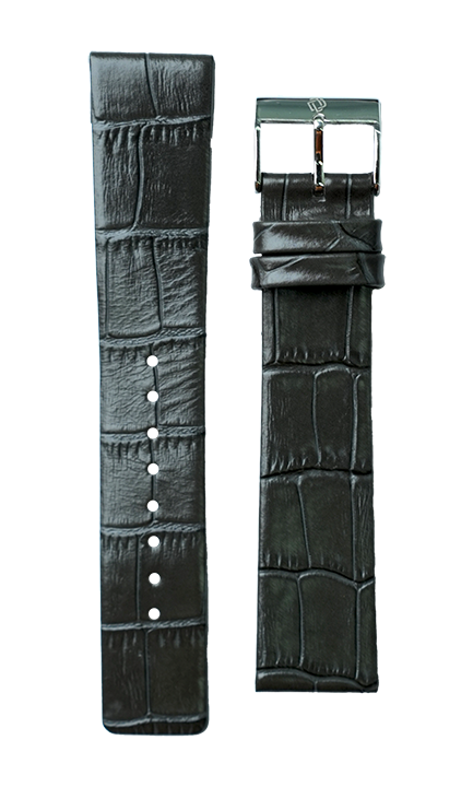Flat Remborde Leather Watch Strap -GL